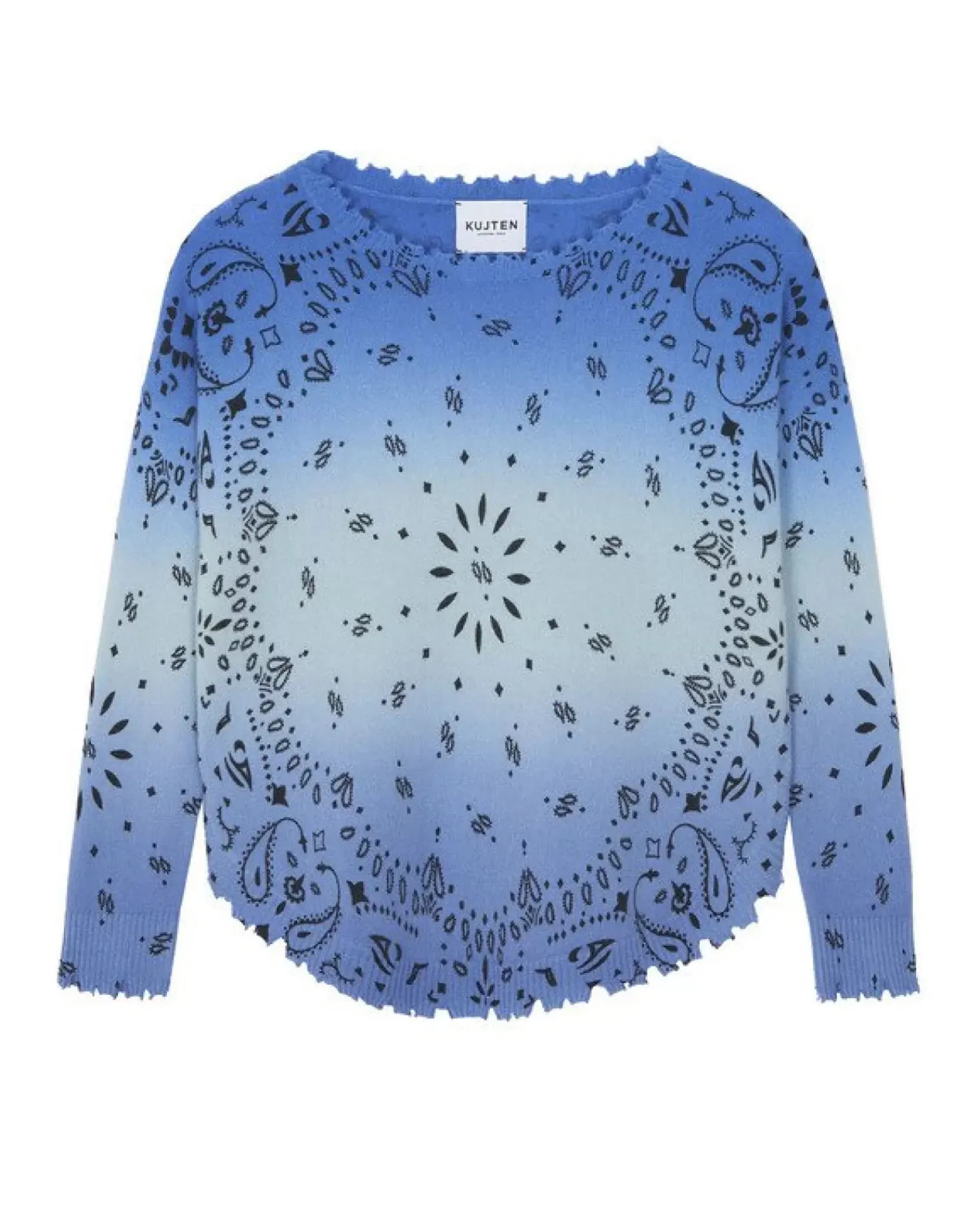 Kujten Sweaters & Sweatshirts>Round Neck Cashmere Sweater Jeans Clair
