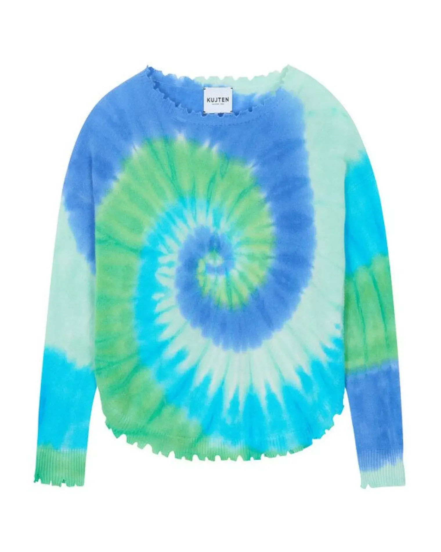 Kujten Sweaters & Sweatshirts>Round Neck Cashmere Sweater Vert Gazon