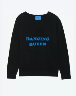 Kujten Sweaters & Sweatshirts>Round Neck Long Sleeves Cashmere Sweater Noir - Blue Kabalos