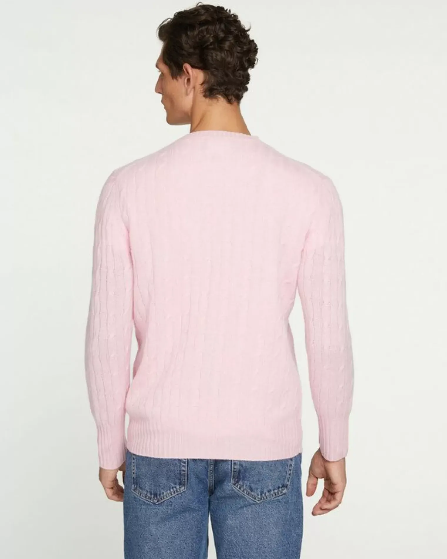 Kujten Sweaters & Sweatshirts>Round Neck Twisted Sweater Candy Pink