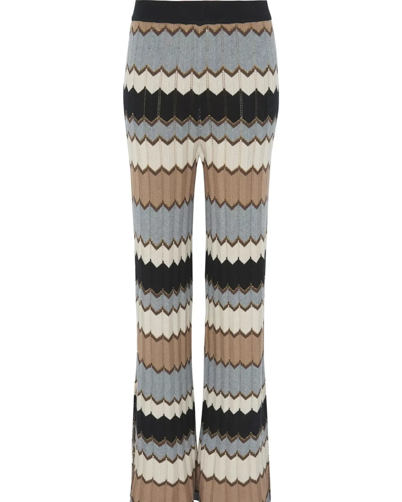 Kujten Pants & Shorts>Silk-Cashmere Flared Pants Camelo