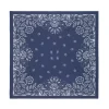 Kujten Scarves & Snoods>Silk-Cashmere Scarf Bleu Marine Fonce