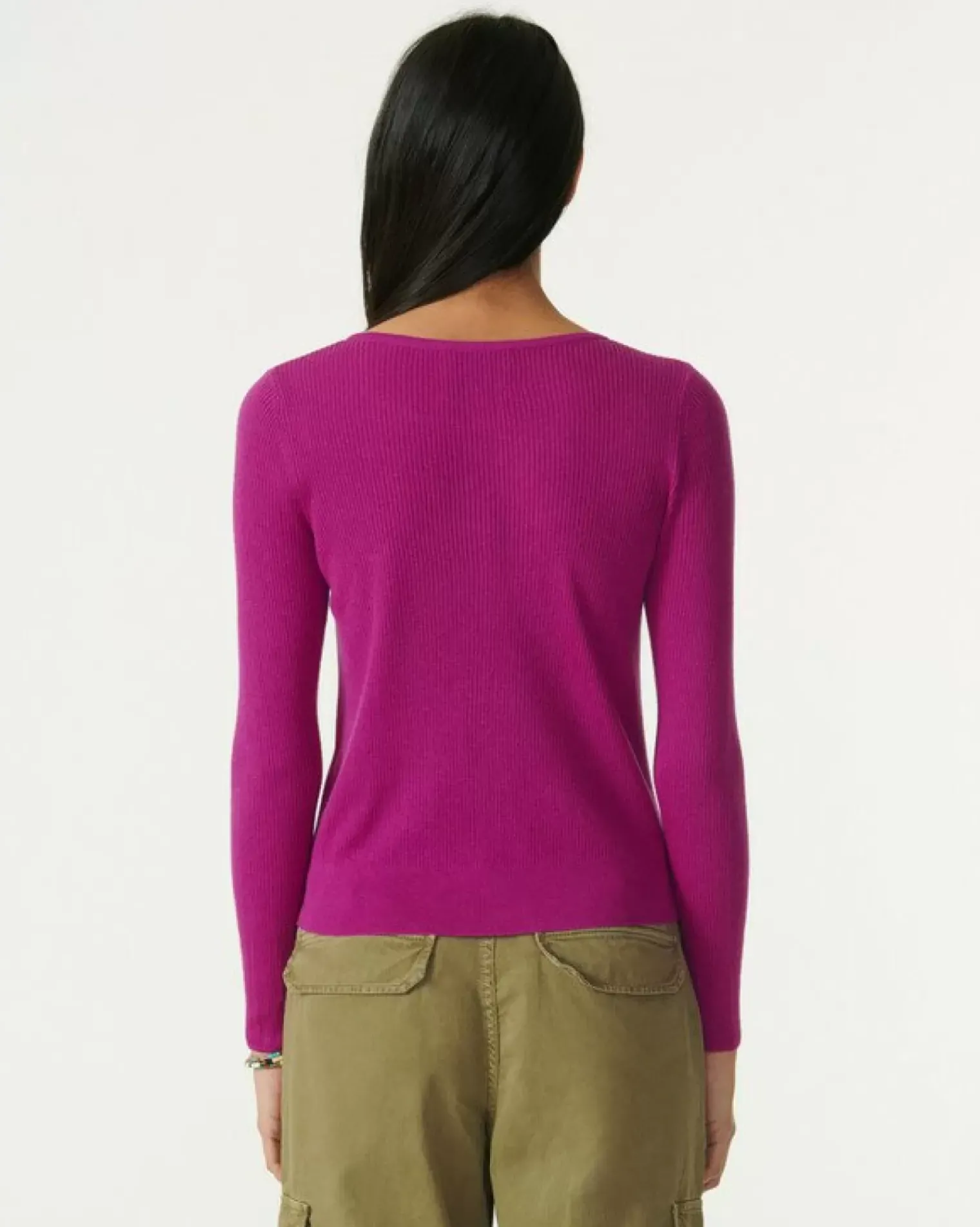Kujten Jackets & Vests>Silk-Cashmere Short Cardigan Violet India