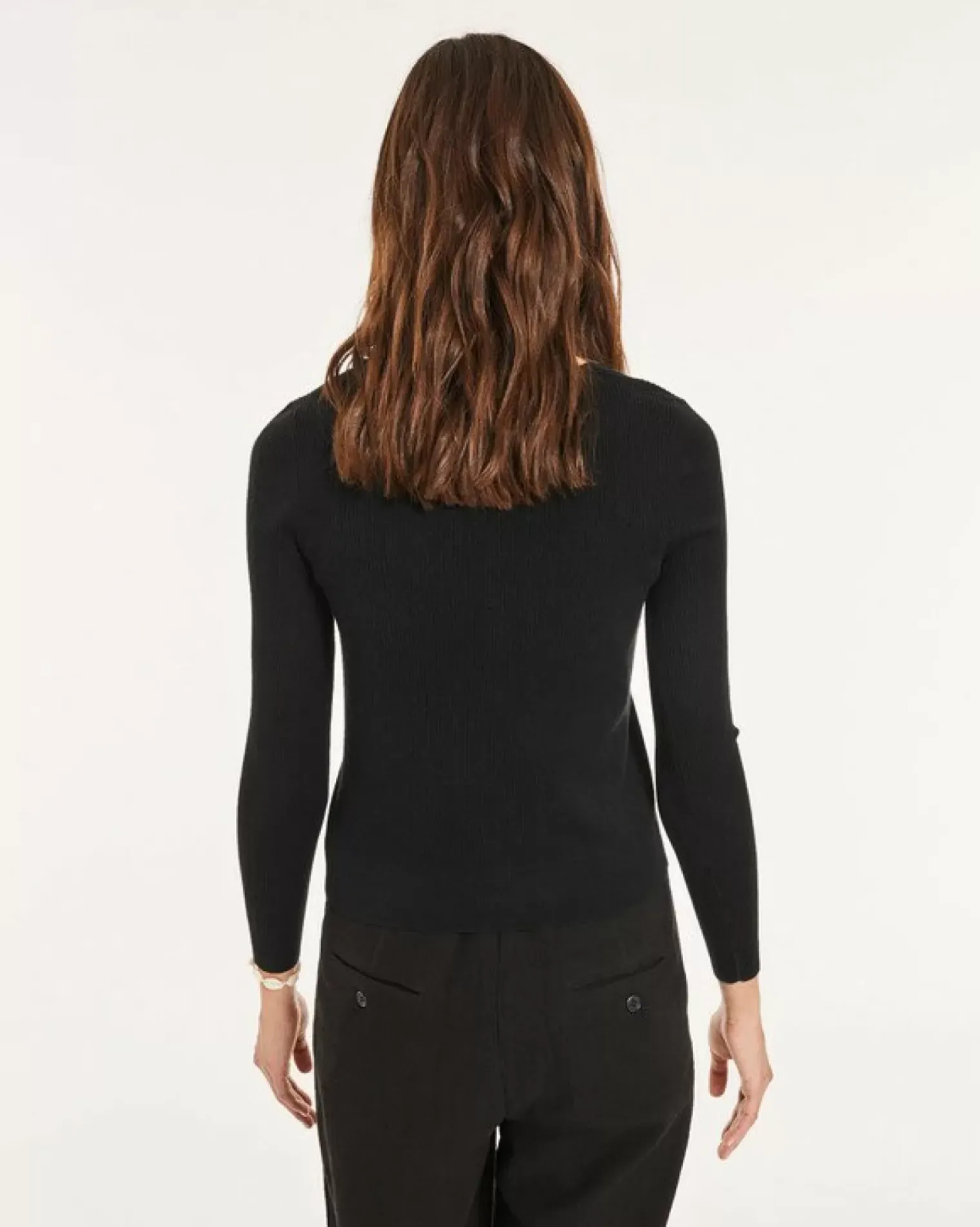 Kujten Jackets & Vests>Silk-Cashmere Short Cardigan Noir