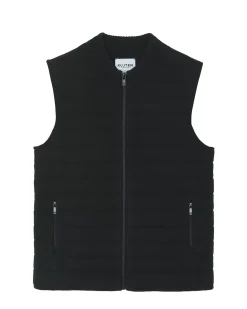 Kujten Coats>Sleeveless Cashmere Jacket Noir