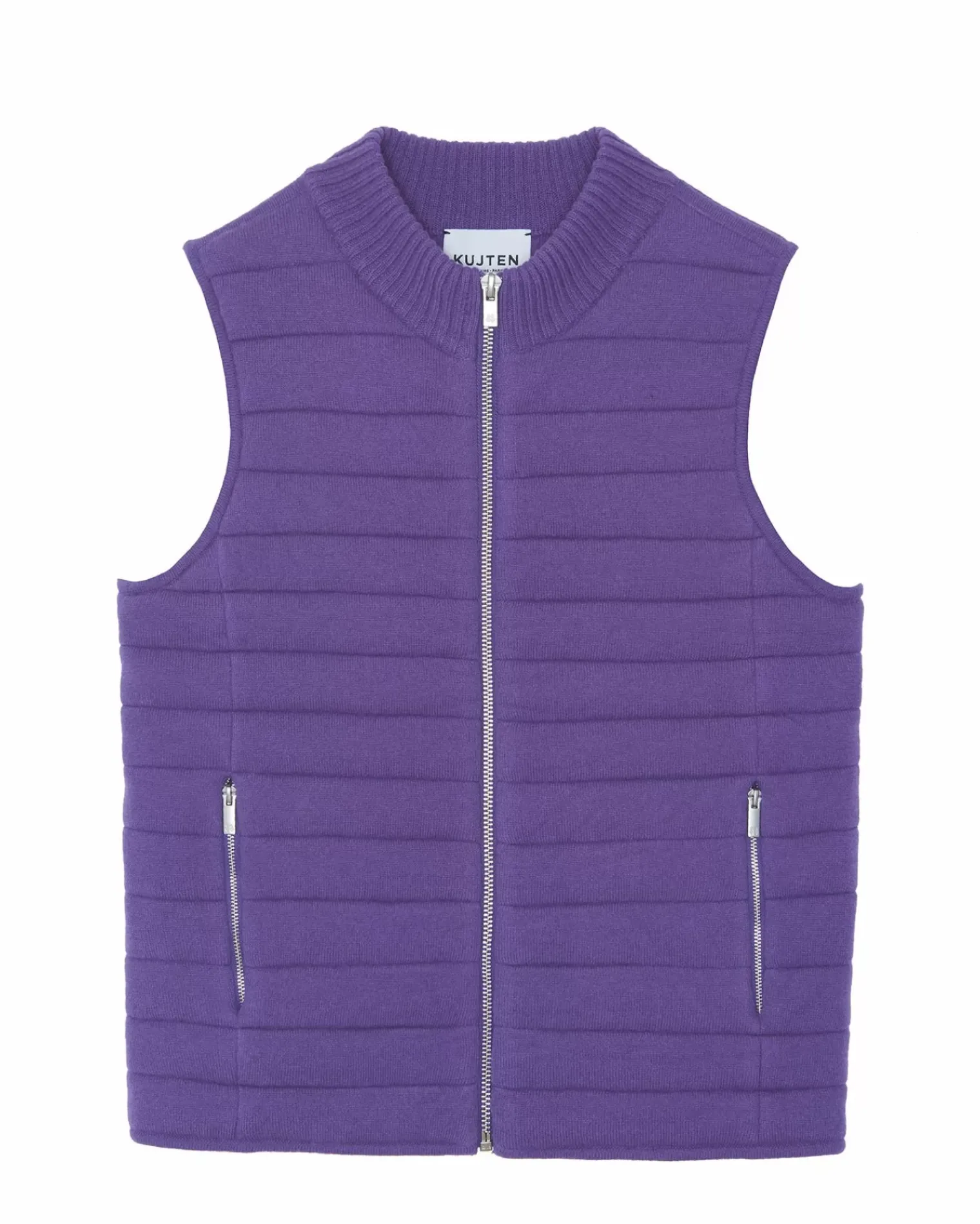 Kujten Coats>Sleeveless Cashmere Jacket Violet