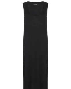 Kujten Dresses & Skirts>Sleeveless Linen Long Dress Noir