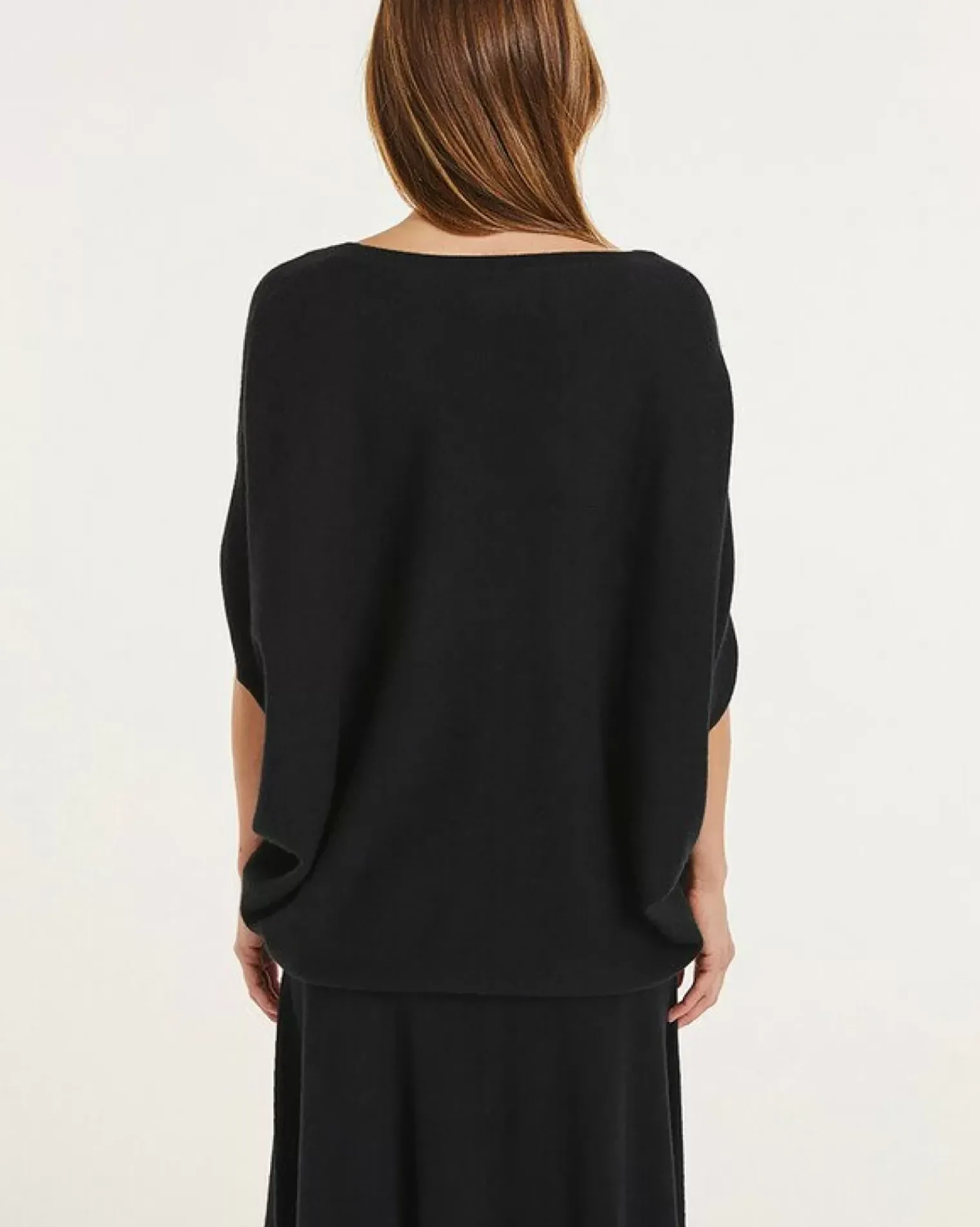 Kujten Sweaters & Sweatshirts>Sleeveless Woman V-Neck Cashmere Sweater Noir