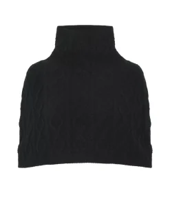 Kujten Scarves & Snoods>Sleevless Cashmere Shoulder Shrug Noir