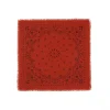 Kujten Scarves & Snoods>Small Cashmere Bandana , 2-Threads Orange Rosso