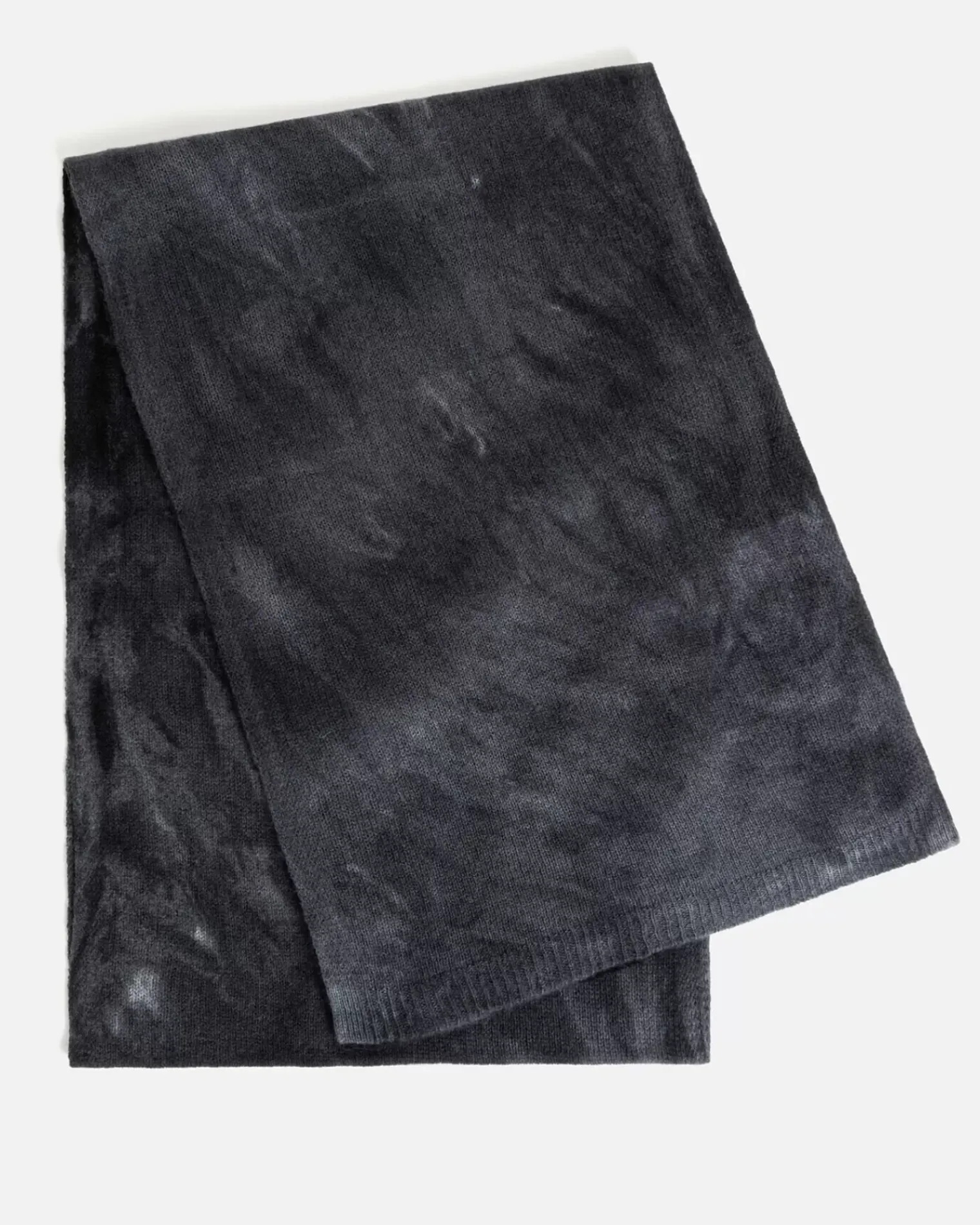 Kujten Scarves & Snoods>Tie & Dye Off-Gauge Cashmere Scarf Gris Flanelle