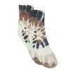 Kujten Socks & Leg Warmers>Tie Dye Cashmere Socks, 4-Threads Camelo