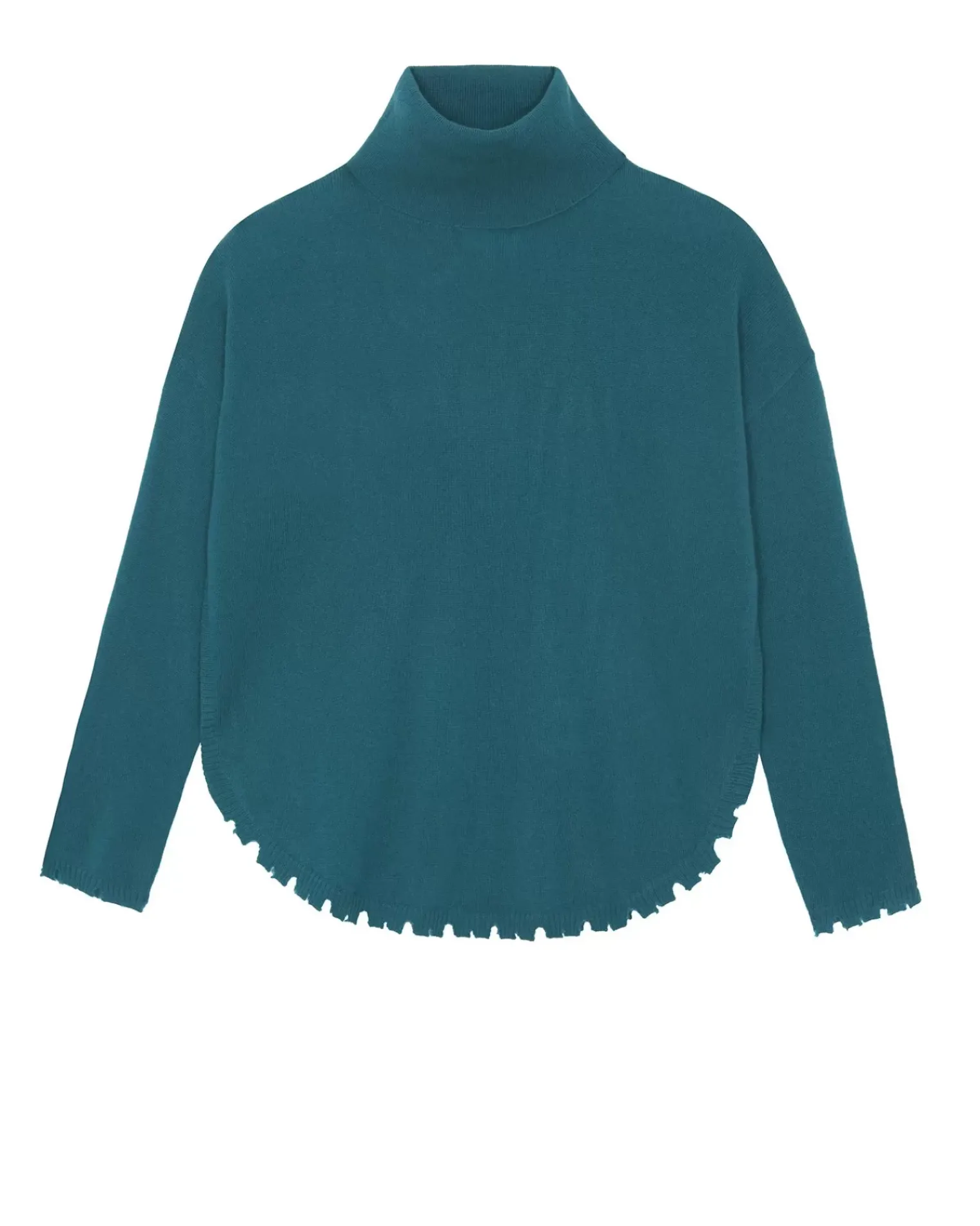 Kujten Sweaters & Sweatshirts>Turtleneck Cashmere Sweater, 2-Threads Vert Perroquet