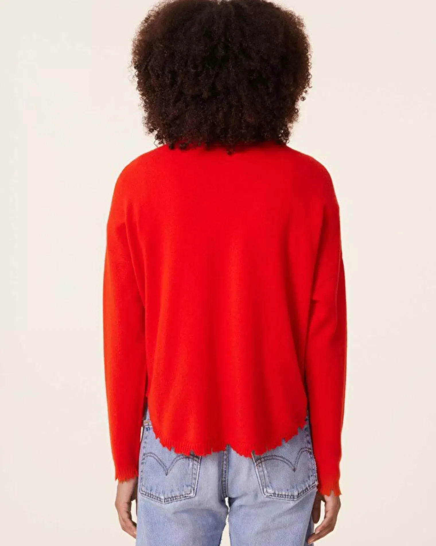 Kujten Sweaters & Sweatshirts>Turtleneck Cashmere Sweater, 2-Threads Orange Rosso