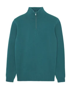 Kujten Sweaters & Sweatshirts>Turtleneck Cashmere Sweater, 4-Threads Vert Perroquet
