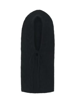 Kujten Hats & Headbands>Twisted Cashmere Hood, 8-Threads Noir