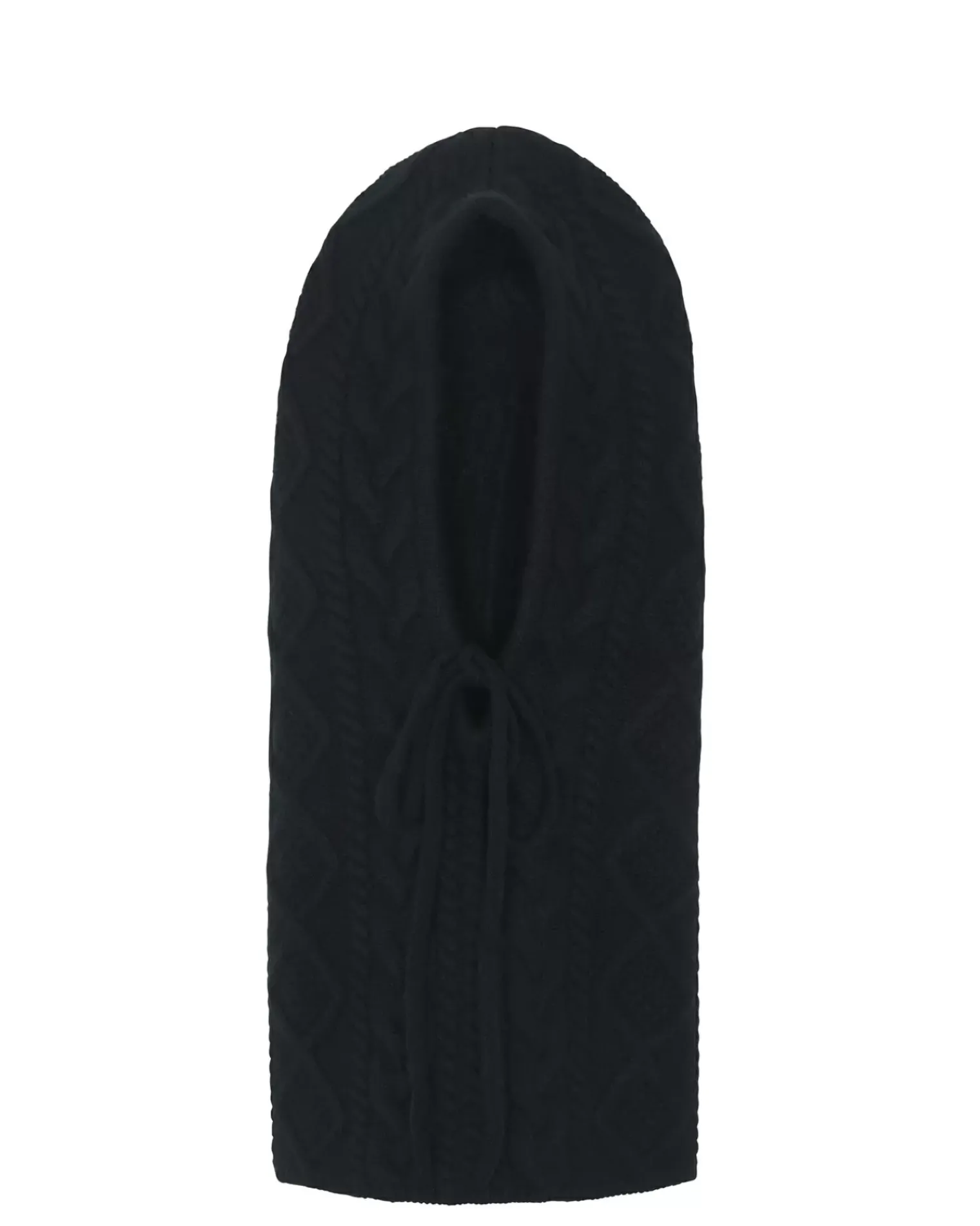 Kujten Hats & Headbands>Twisted Cashmere Hood, 8-Threads Noir