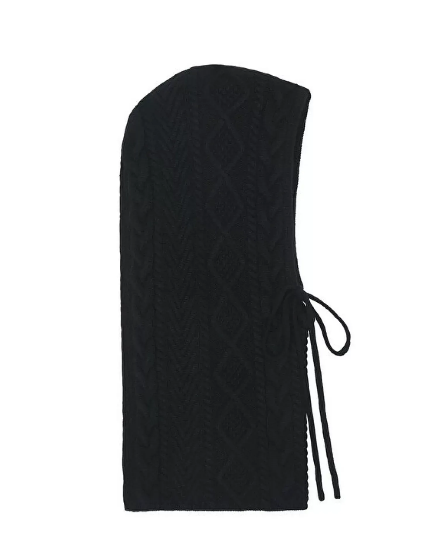 Kujten Hats & Headbands>Twisted Cashmere Hood, 8-Threads Noir