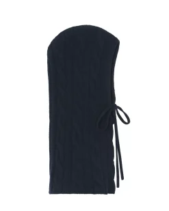 Kujten Hats & Headbands>Twisted Cashmere Hood, 6-Threads Bleu Marine Fonce