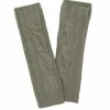 Kujten Gloves & Mittens>Twisted Cashmere Mittens, 8-Threads Kaki Chine