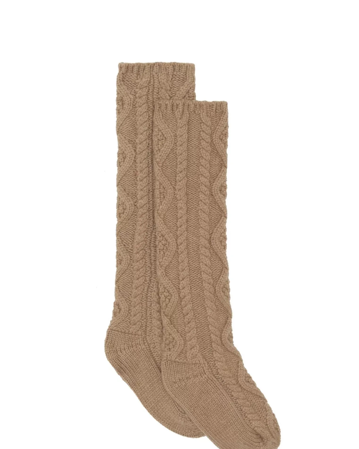Kujten Socks & Leg Warmers>Twisted Cashmere Socks, 6-Threads Camelo