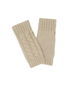 Kujten Gloves & Mittens>Twisted Short Cashmere Mittens, 12-Threads Organique