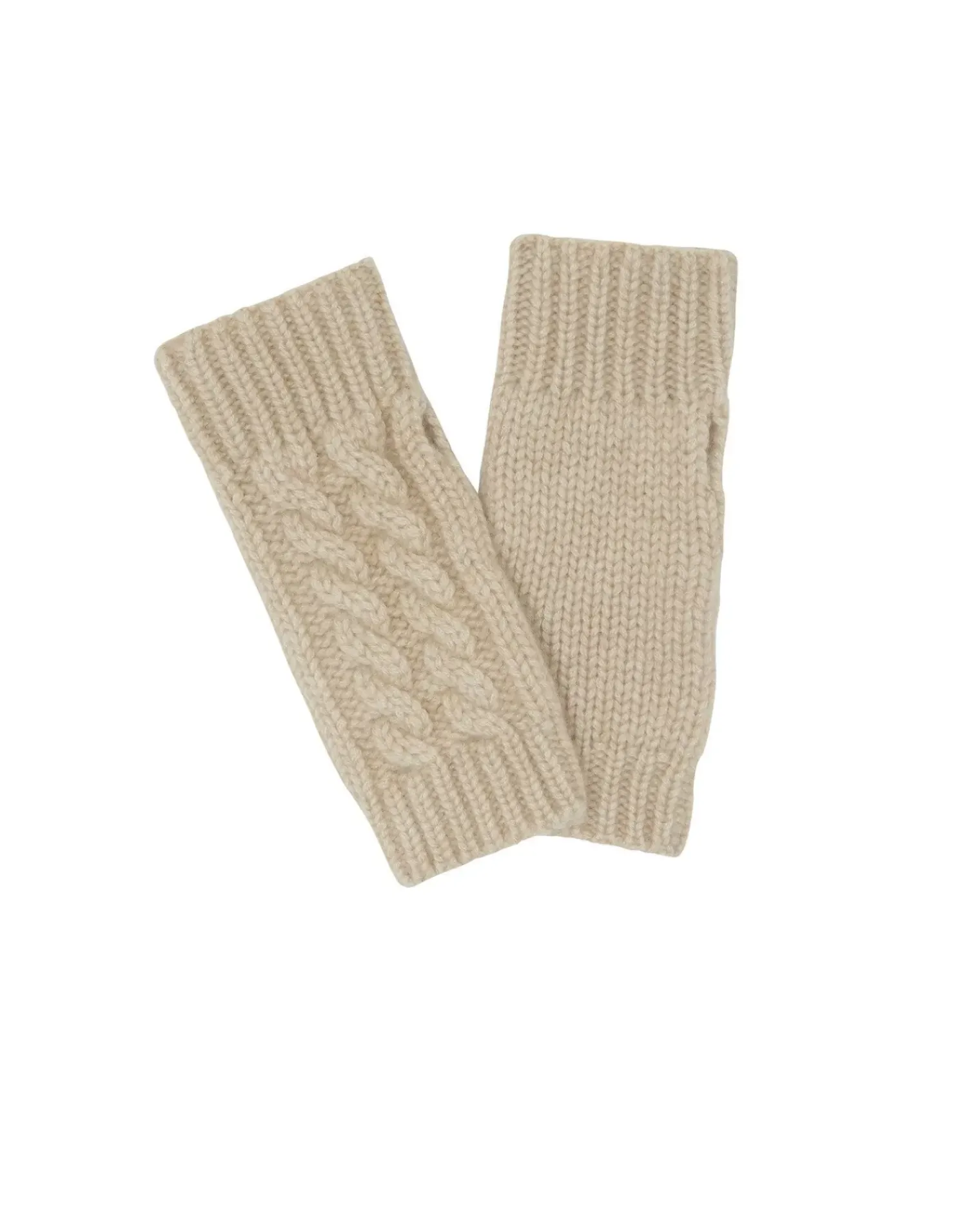 Kujten Gloves & Mittens>Twisted Short Cashmere Mittens, 12-Threads Organique