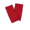 Kujten Gloves & Mittens>Twisted Short Cashmere Mittens Rouge