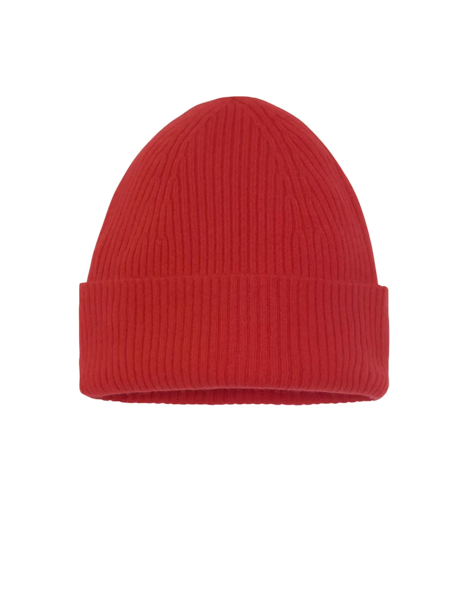 Kujten Hats & Headbands>Unisex Beanie With Cashmere Cuff, 2-Threads Rouge Tomato