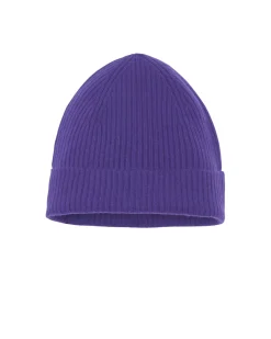 Kujten Hats & Headbands>Unisex Beanie With Cashmere Cuff, 2-Threads Deep Purple