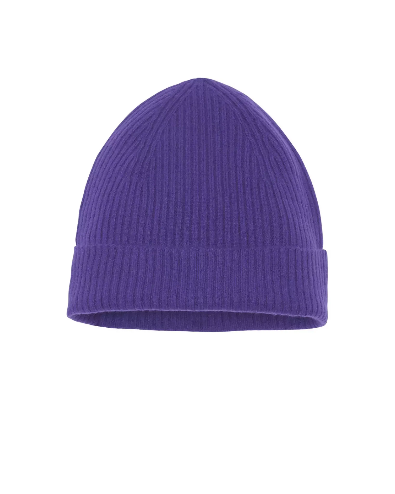 Kujten Hats & Headbands>Unisex Beanie With Cashmere Cuff, 2-Threads Deep Purple