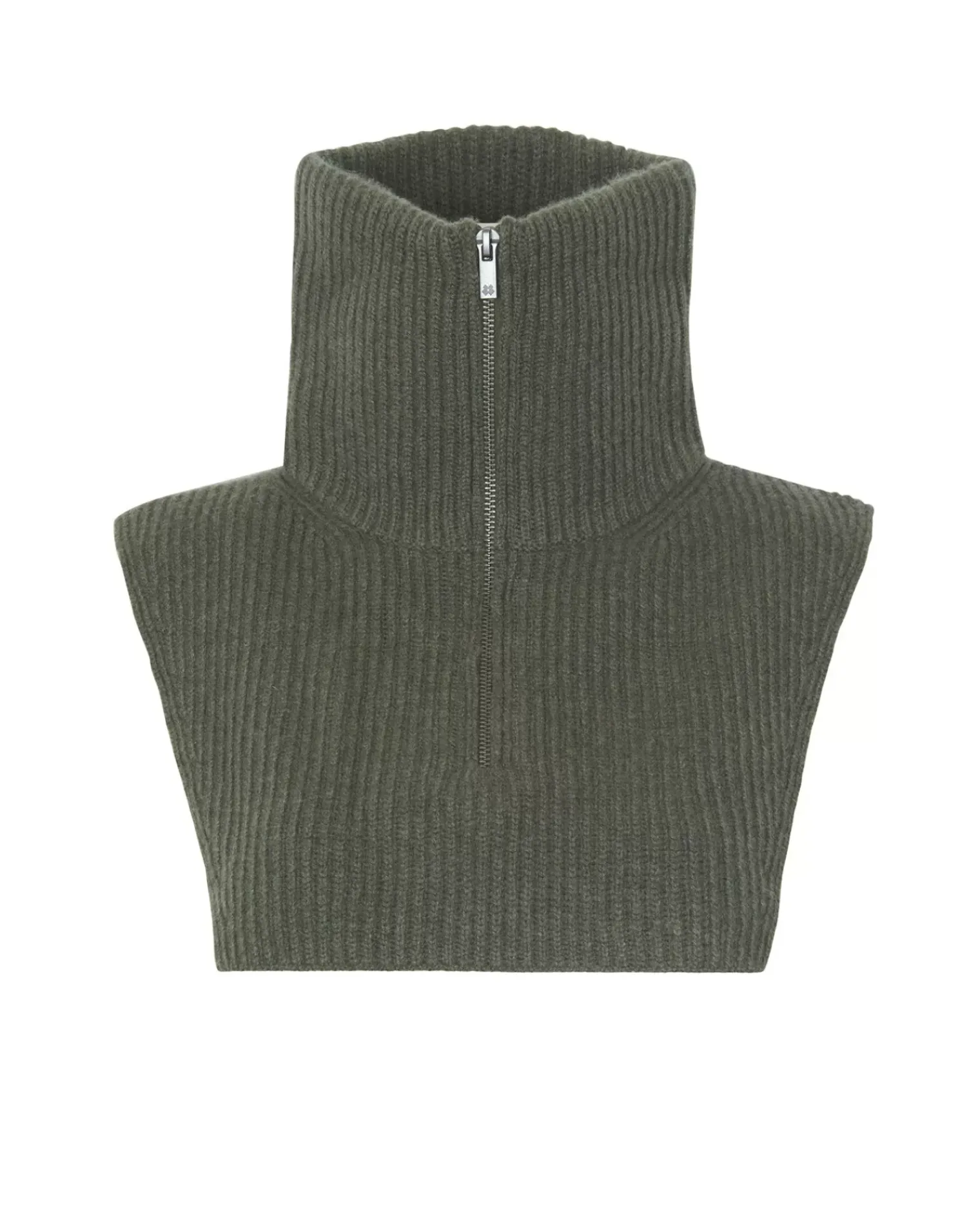 Kujten Scarves & Snoods>Unisex Cashmere Snood Kaki Fonce