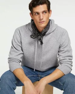 Kujten Hoodies>Unisex Hoodie Gris Mouline