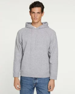 Kujten Hoodies>Unisex Hoodie Gris Mouline