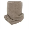Kujten Scarves & Snoods>Unisex Moss Stitched Cashmere Snood, 6-Threads Beige Taupe