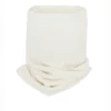Kujten Scarves & Snoods>Unisex Moss Stitched Cashmere Snood, 6-Threads Blanc