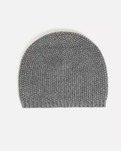 Kujten Hats & Headbands>Unisex Plain Cashmere Hat Gris Flanelle