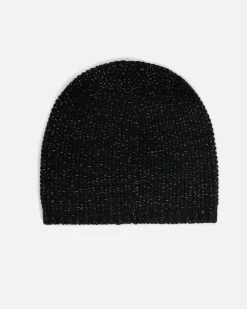Kujten Hats & Headbands>Unisex Plain Cashmere Hat Noir