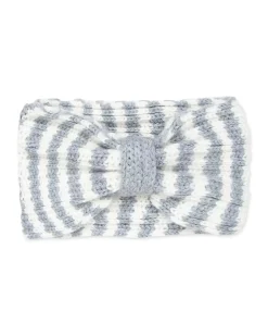 Kujten Hats & Headbands>Unisex Ribbed Cashmere Headband Gris Chine