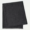 Kujten Scarves & Snoods>Unisex Woven Cashmere Scarf Gris Flanelle