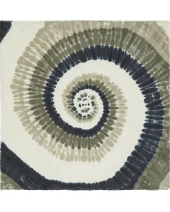 Kujten Scarves & Snoods>Very Large Cashmere Bandana, 2-Threads Kaki Fonce