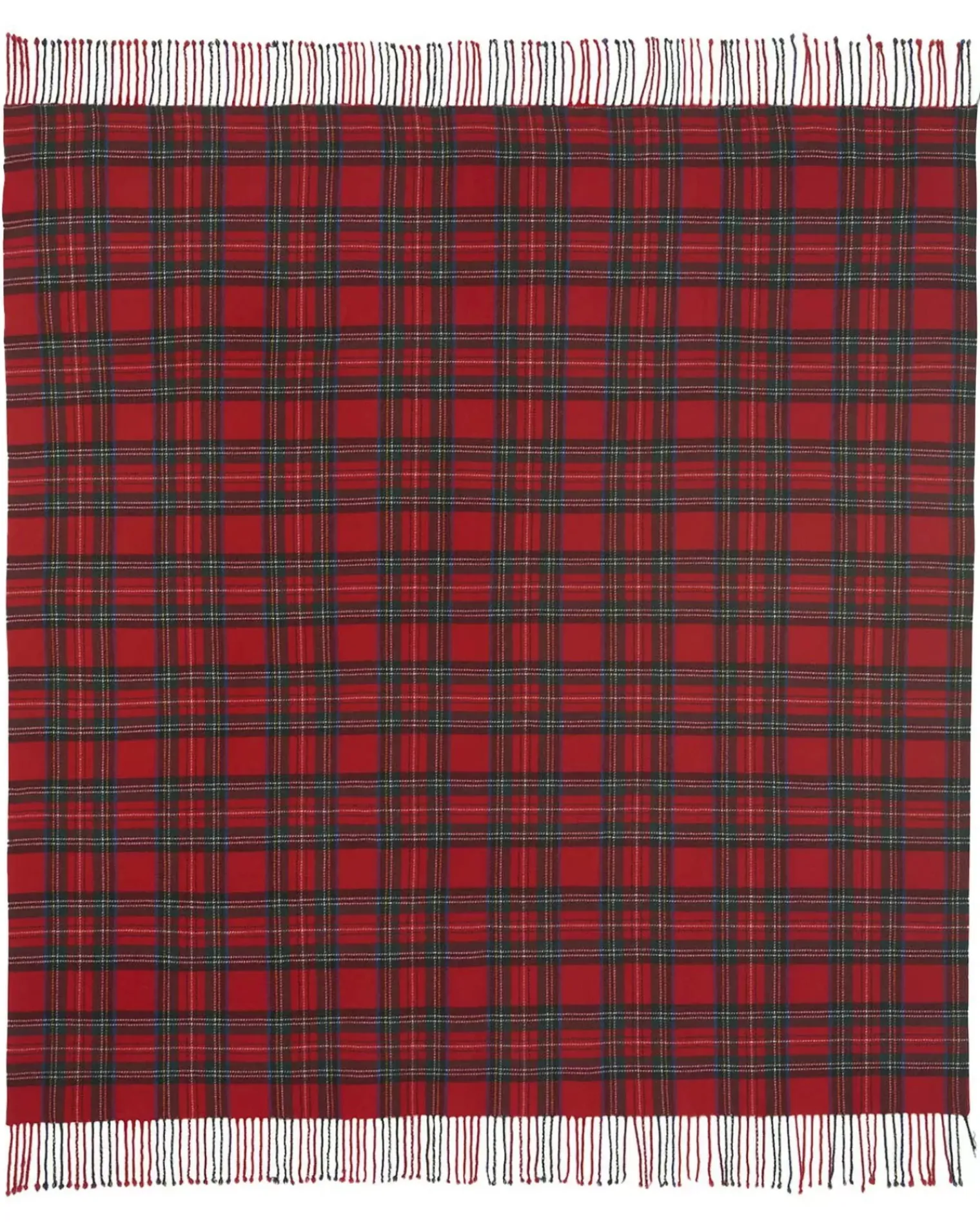 Kujten Scarves & Snoods>Very Large Fringed Bandana Rouge Tomato