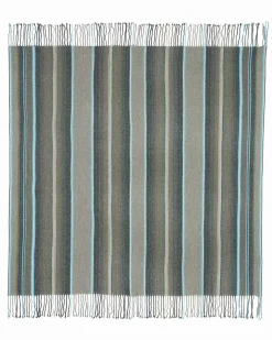 Kujten Scarves & Snoods>Very Large Fringed Bandana Kaki Chine
