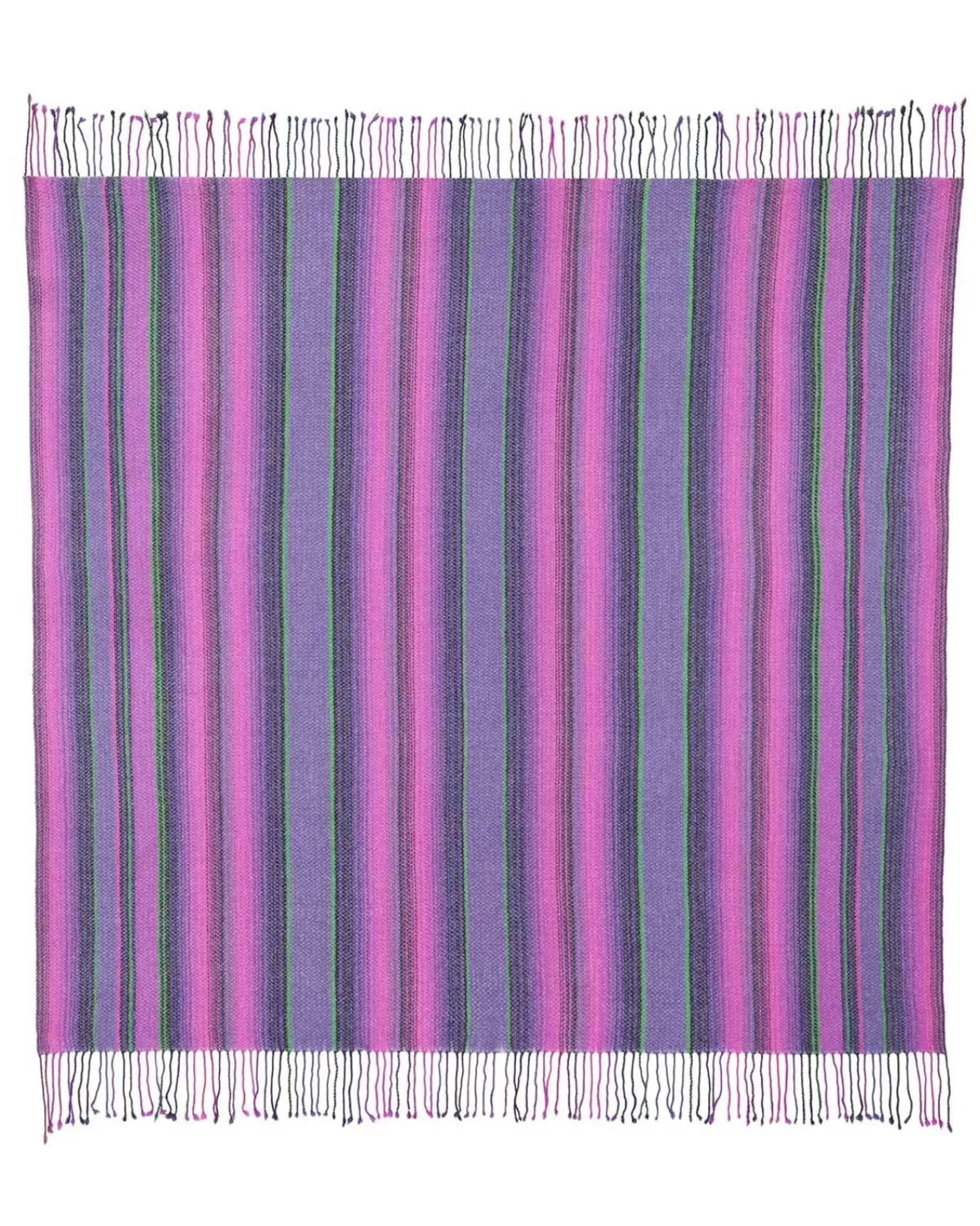 Kujten Scarves & Snoods>Very Large Fringed Bandana Violet
