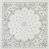 Kujten Scarves & Snoods>Very Large Light Weight Cashmere Bandana, 2-Threads Blanc