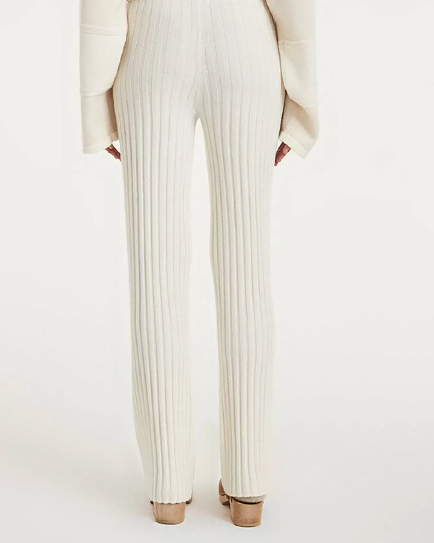 Kujten Pants & Shorts>Woman Cashmere Trousers Blanc
