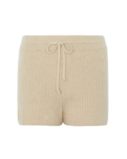 Kujten Pants & Shorts>Woman Ribbed Cashmere Shorts Organique