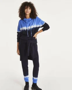 Kujten Joggings & Leggings>Women Bicolour Cashmere Jogging Bleu Kabalos