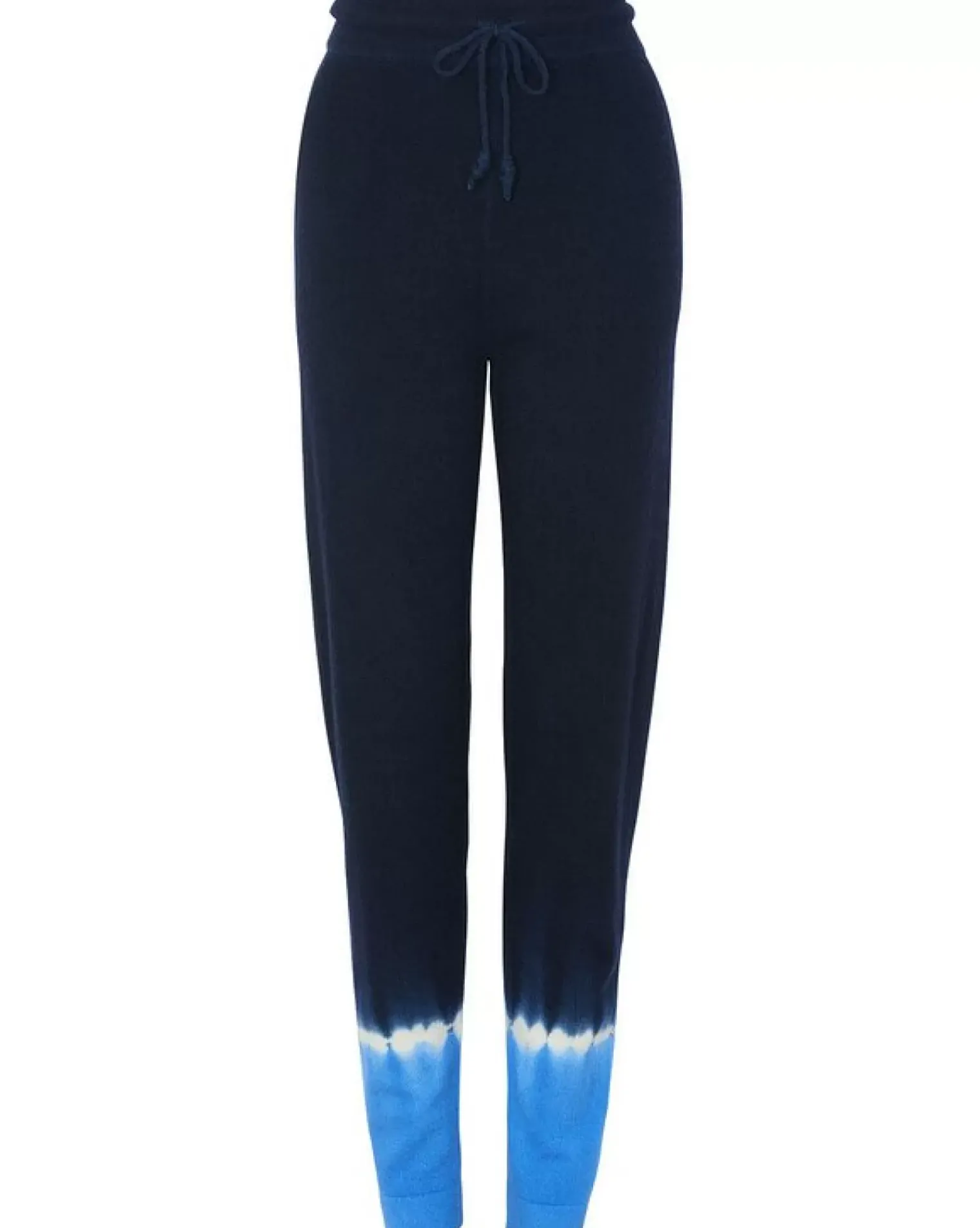 Kujten Joggings & Leggings>Women Bicolour Cashmere Jogging Bleu Kabalos