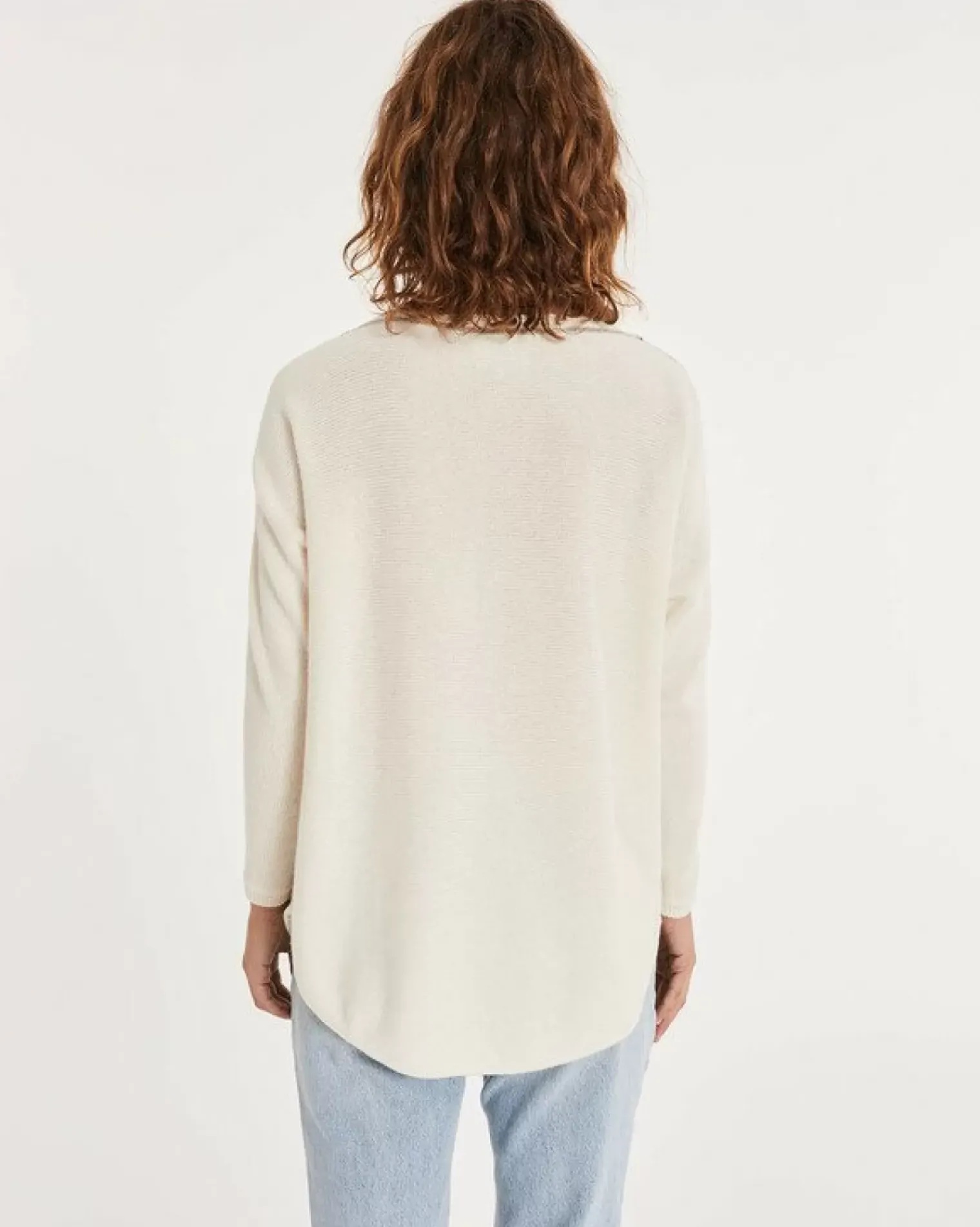 Kujten Sweaters & Sweatshirts>Women Boat Neck Cashmere Sweater Blanc